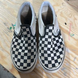 Kids checkered vans size 3